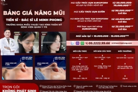 Bảng Giá Nâng Mũi Mới Nhất 2026