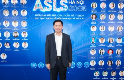 Tiến sĩ, Bác sĩ Lê Minh Phong - Uỷ viên BCH Hội PTTM VN. Tham dự tại Sự kiện ASLS - VSAPS Hà Nội 7/2025. Sự kiện triển lãm thẩm mỹ - y khoa lớn nhất nhất trong năm.