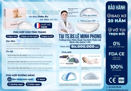 Bảng Giá Túi Ngực Cereform Pháp 2026