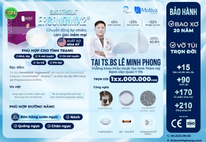 Bảng giá túi ngực Smoothsilk Ergonomix2 cập nhật mới nhất 2026