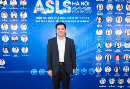 Tiến sĩ, Bác sĩ Lê Minh Phong - Uỷ viên BCH Hội PTTM VN. Tham dự tại Sự kiện ASLS - VSAPS Hà Nội 7/2025. Sự kiện triển lãm thẩm mỹ - y khoa lớn nhất nhất trong năm.
