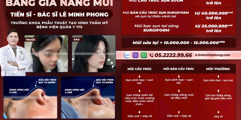Bảng Giá Nâng Mũi Mới Nhất 2026
