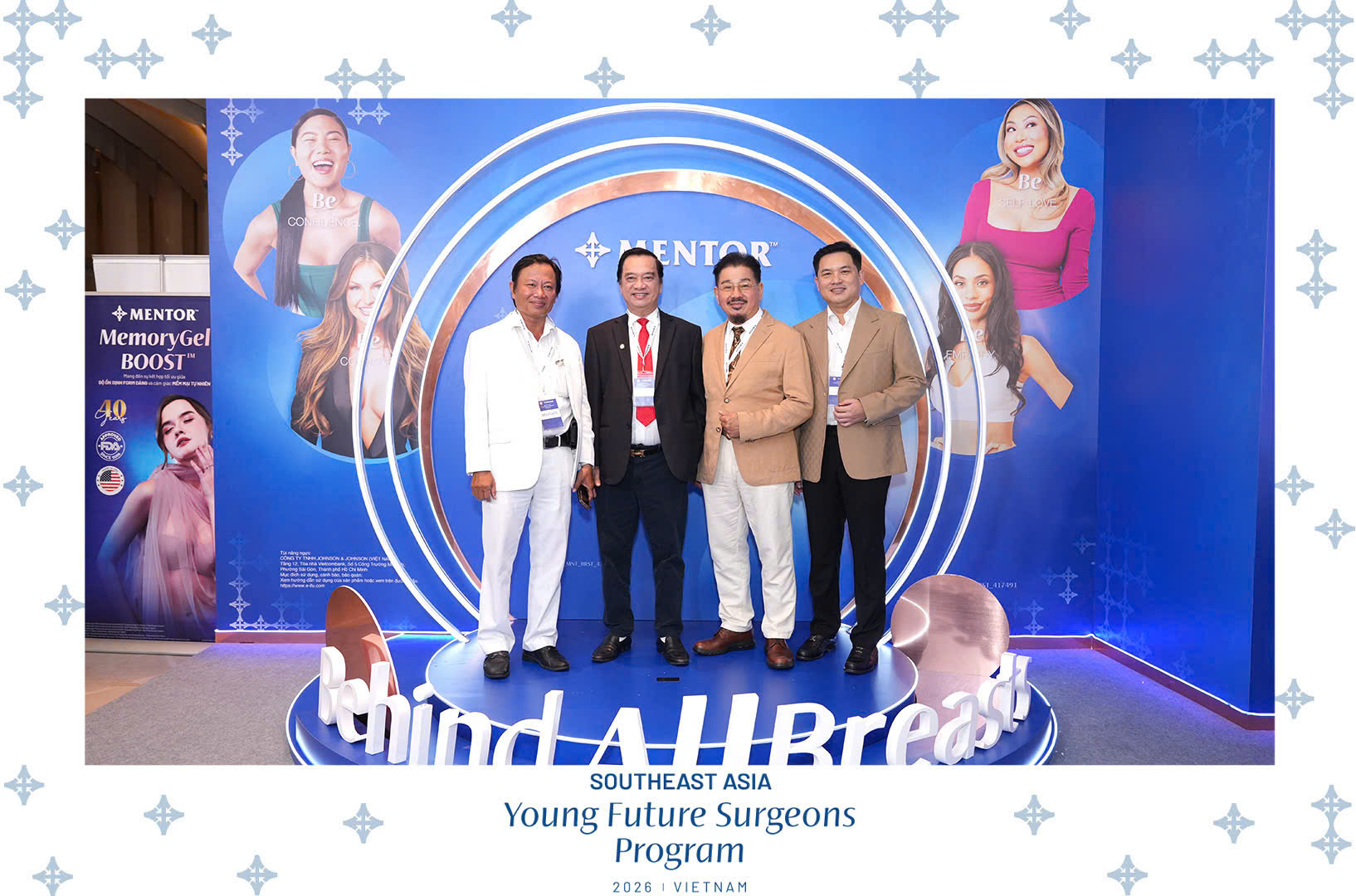 TS BS Lê Minh Phong PGS Lê Hành Mind All Breast MENTOR MemoryGel BOOST 40 năm hội nghị thẩm mỹ ngực quốc tế HSAPS 2026 Vietnam