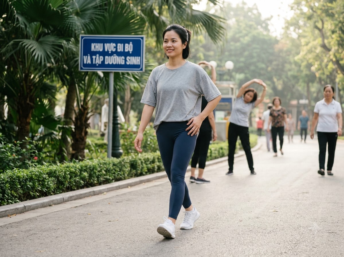 vận động nhẹ nhàng giai đoạn hồi phục sau hút mỡ