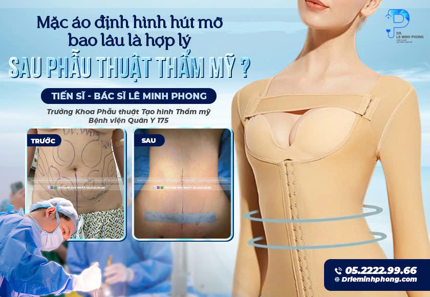 Áo định hình hỗ trợ da co hồi sau hút mỡ