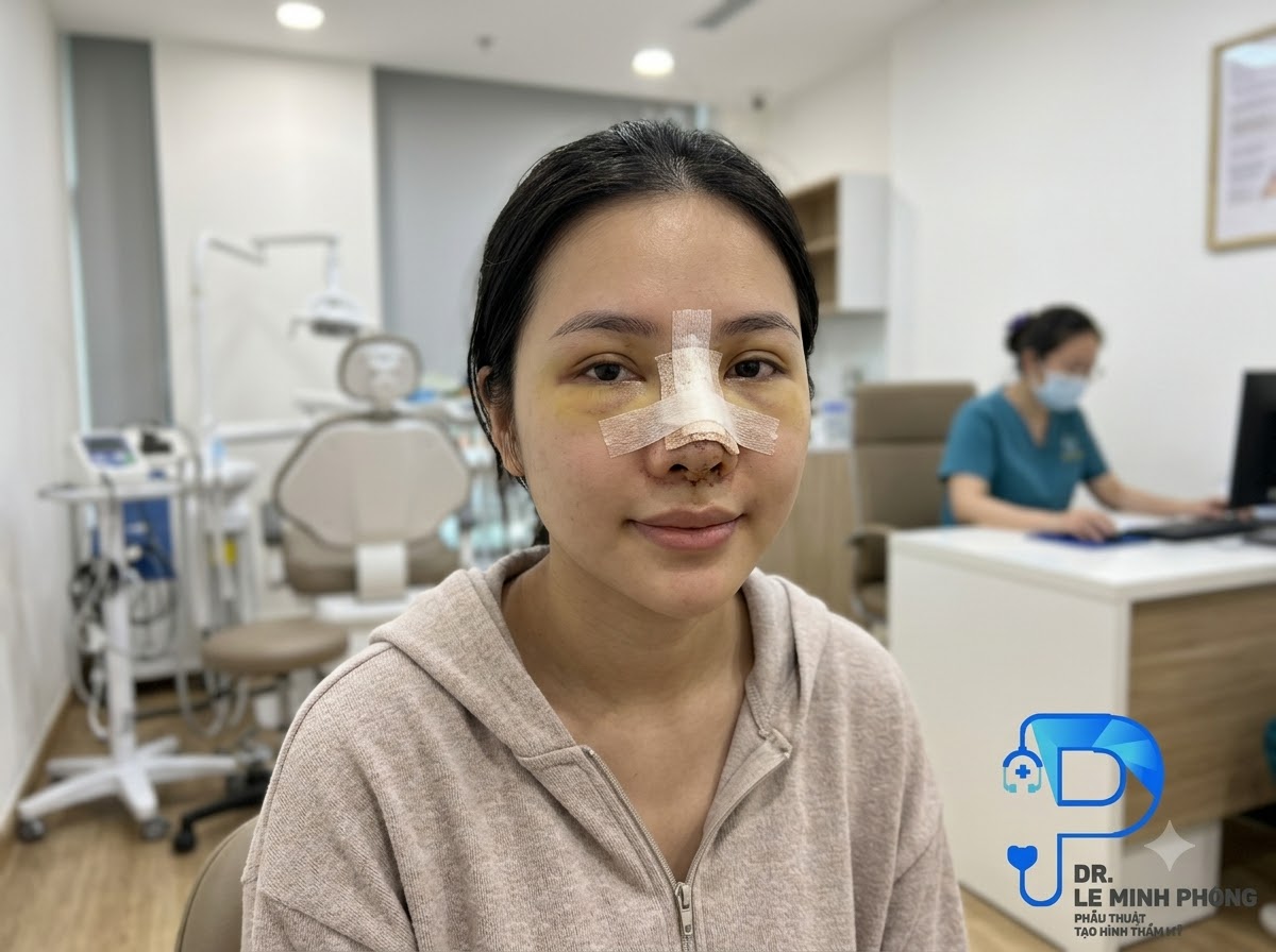 Phản ứng sưng nề sau khi sửa lại mũi hỏng đòi hỏi thời gian hồi phục dài hơn