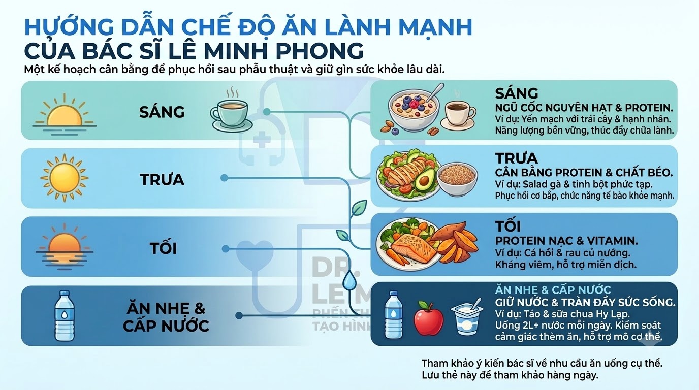 Hướng dẫn chế độ ăn lành mạnh