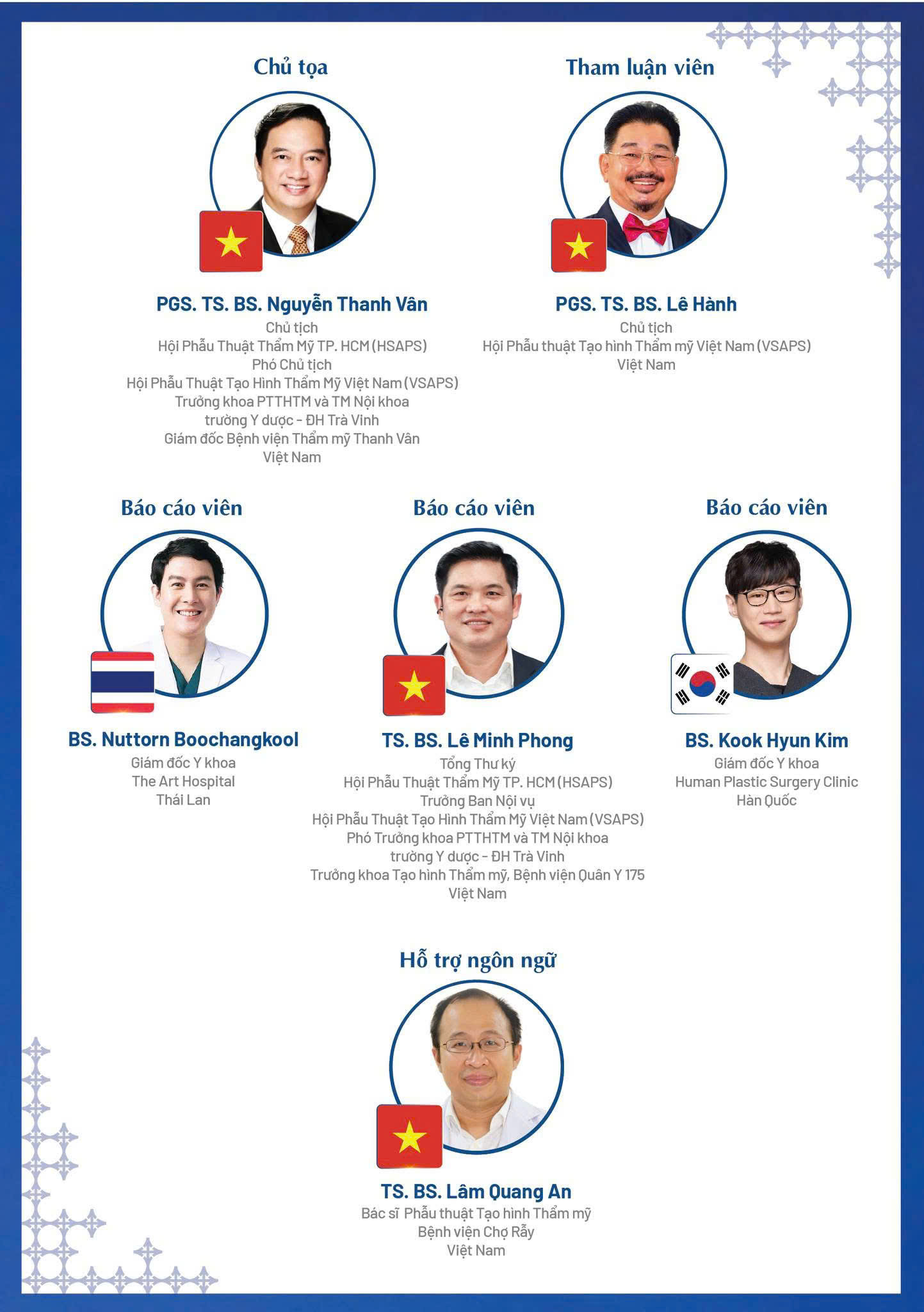 ban chuyên gia hội nghị MENTOR Southeast Asia 2026 TS BS Lê Minh Phong PGS Nguyễn Thanh Vân Kook Hyun Kim Nuttorn