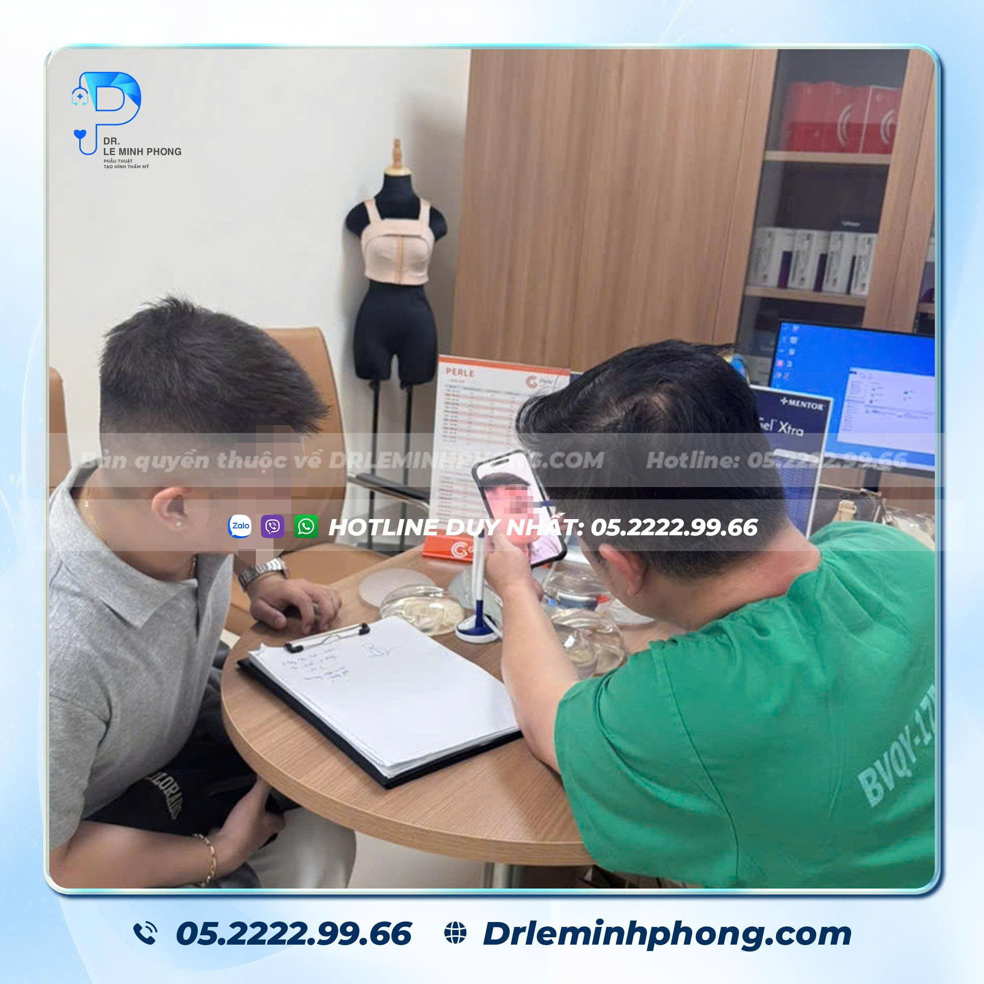 Tiến sĩ Bác sĩ Lê Minh Phong trực tiếp tư vấn và phẫu thuật tại Bệnh viện Quân Y 175