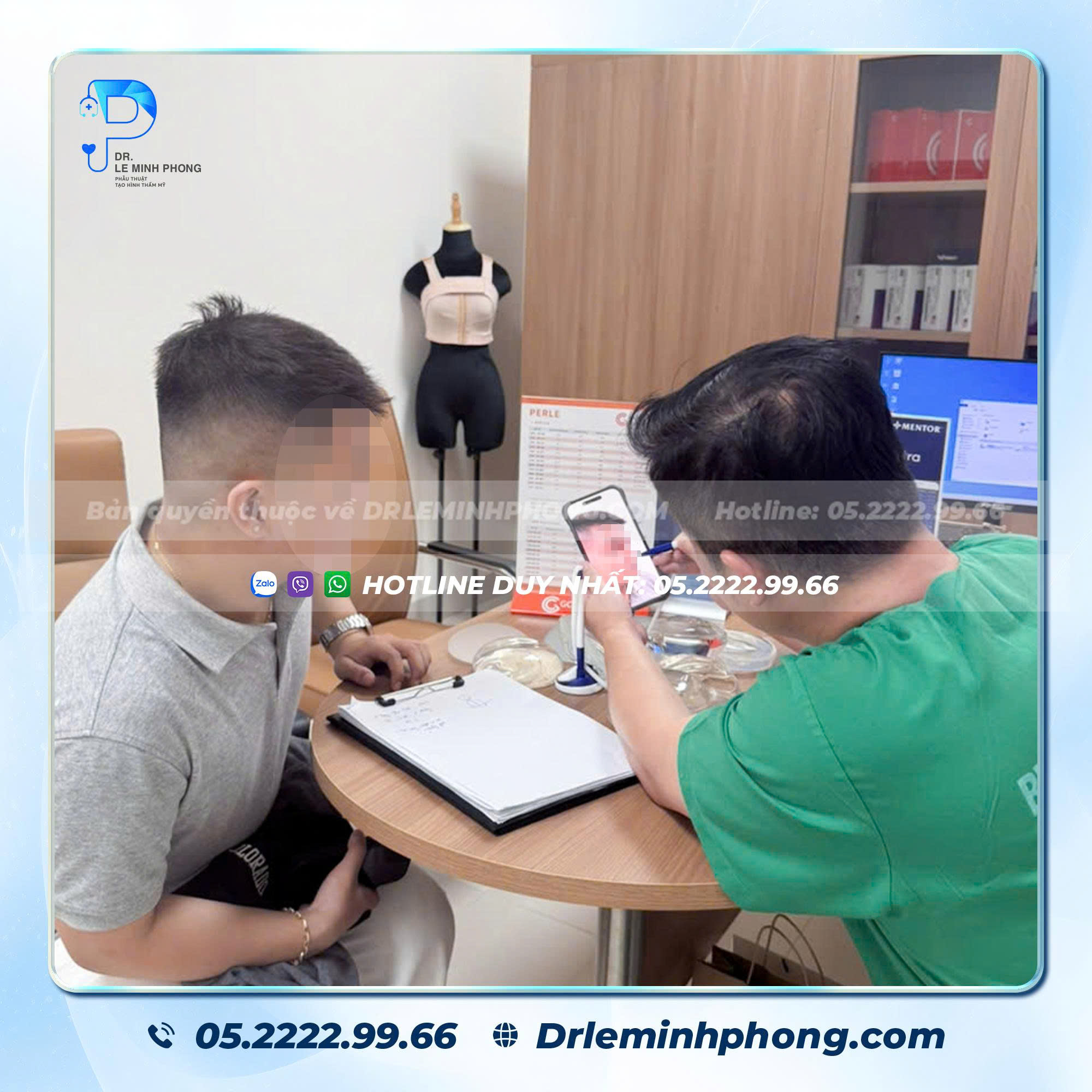 Tiến sĩ Bác sĩ Lê Minh Phong trực tiếp tư vấn và phẫu thuật tại Bệnh viện Quân Y 175