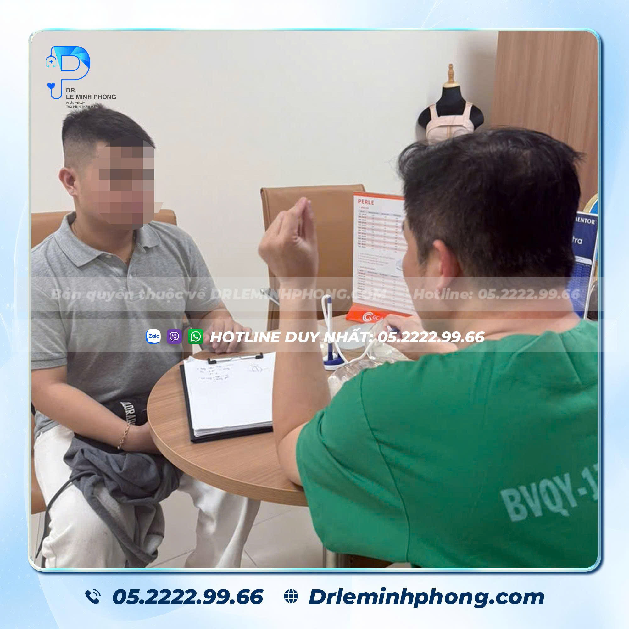 Tiến sĩ Bác sĩ Lê Minh Phong trực tiếp tư vấn và phẫu thuật tại Bệnh viện Quân Y 175