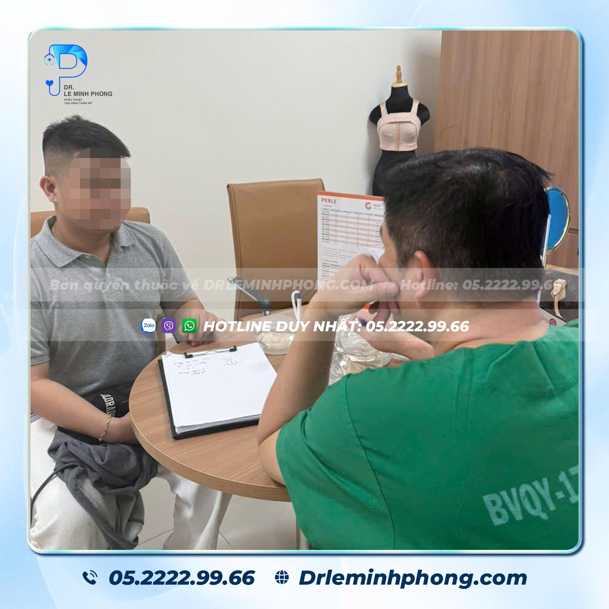 Tiến sĩ Bác sĩ Lê Minh Phong trực tiếp tư vấn và phẫu thuật tại Bệnh viện Quân Y 175