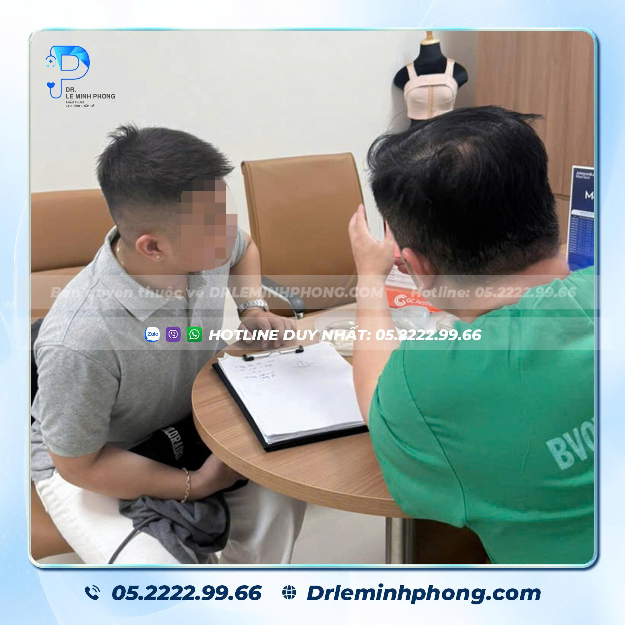Tiến sĩ Bác sĩ Lê Minh Phong trực tiếp tư vấn và phẫu thuật tại Bệnh viện Quân Y 175