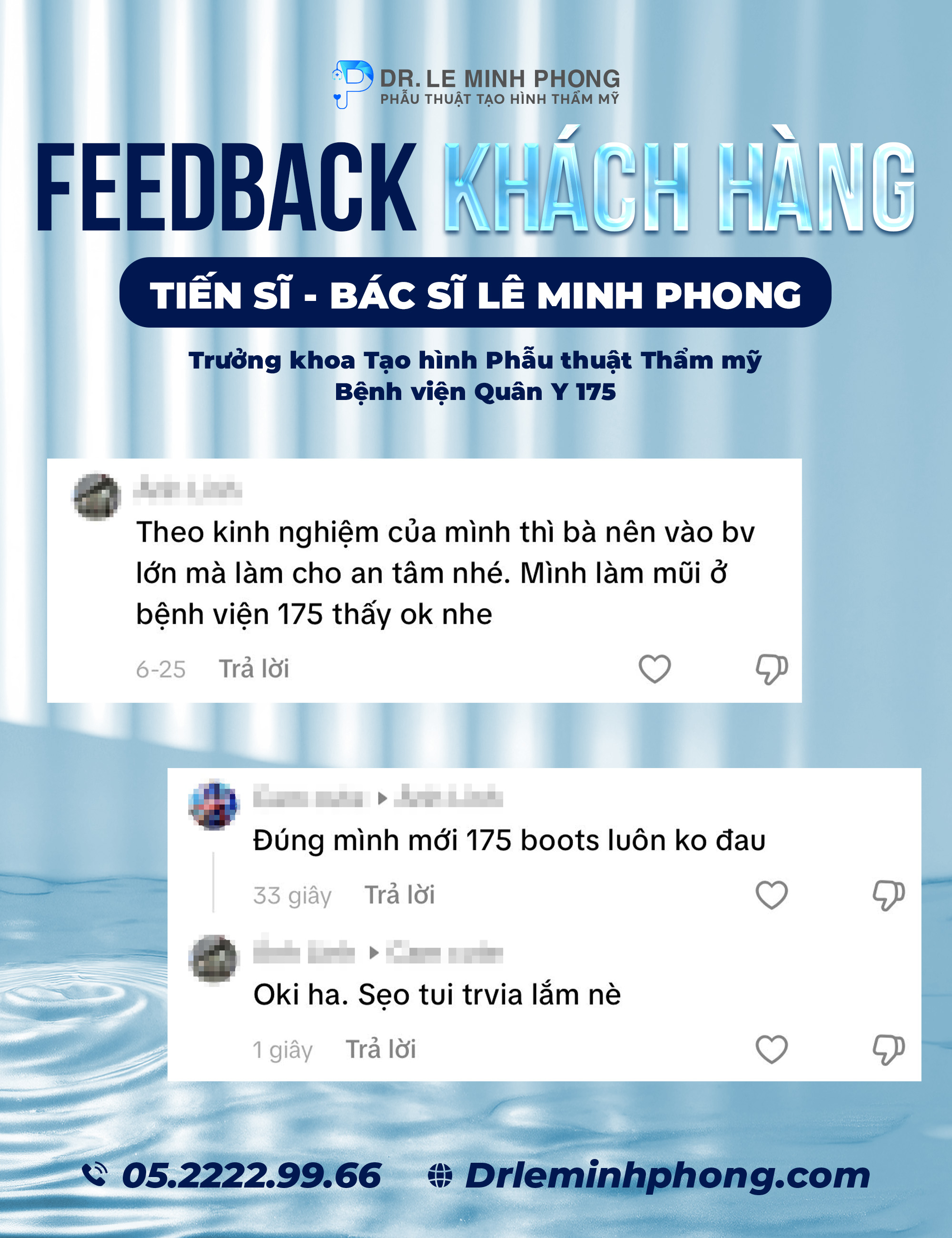 Feedback thực tế từ khách hàng sau hành trình làm đẹp cùng TS.BS Lê Minh Phong