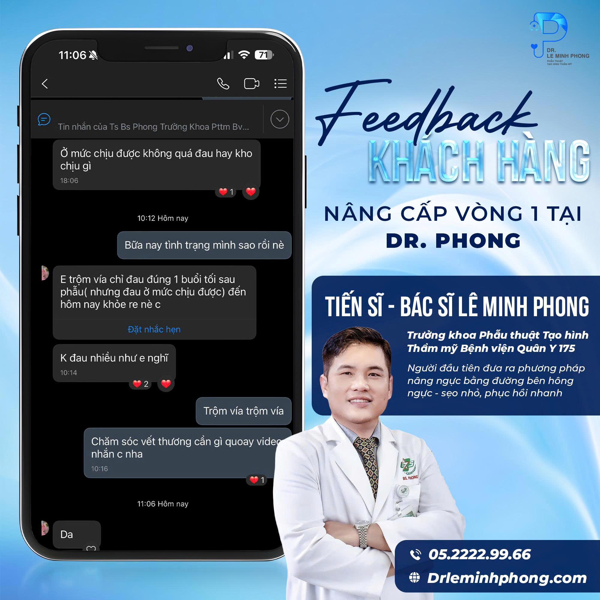 Feedback Khách Hàng Sau Nâng Ngực Đường 2cm